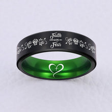 Load image into Gallery viewer, FAITH OVER FEAR RING 😍 60% OFF 🎁 FREE BRACELET W/PURCH ⭐️⭐️⭐️⭐️⭐️ REVIEWS