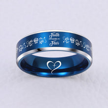 Load image into Gallery viewer, FAITH OVER FEAR RING 😍 60% OFF 🎁 FREE BRACELET W/PURCH ⭐️⭐️⭐️⭐️⭐️ REVIEWS