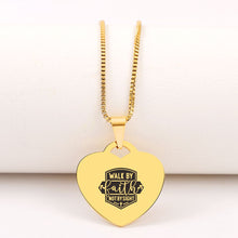 Load image into Gallery viewer, WALK BY FAITH NECKLACE ✝️ 60% OFF ⭐️⭐️⭐️⭐️⭐️ REVIEWS