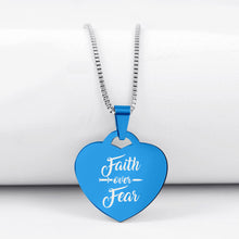 Load image into Gallery viewer, FAITH OVER FEAR NECKLACE 😍 60% OFF⭐️⭐️⭐️⭐️⭐️ REVIEWS
