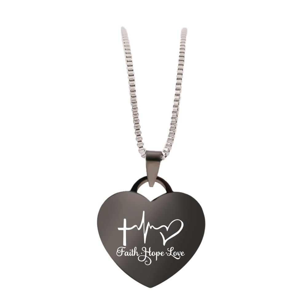 Love FAITH HOPE LOVE NECKLACE ❤️ 60% OFF 😍 REVIEWS – Kingdom
