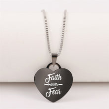 Load image into Gallery viewer, FAITH OVER FEAR NECKLACE 😍 60% OFF⭐️⭐️⭐️⭐️⭐️ REVIEWS