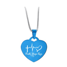 Load image into Gallery viewer, FAITH HOPE LOVE NECKLACE ❤️ 60% OFF 😍 ⭐️⭐️⭐️⭐️⭐️ REVIEWS