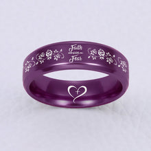 Load image into Gallery viewer, FAITH OVER FEAR 😍 DESIGNER RING ❤️ 70% OFF ⭐⭐⭐⭐⭐ REVIEWS