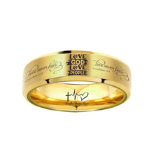 Load image into Gallery viewer, LOVE GOD-LOVE PEOPLE 🥰 DESIGNER RING 😍 70% OFF ⭐⭐⭐⭐⭐ REVIEWS