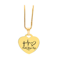 Load image into Gallery viewer, FAITH HOPE LOVE NECKLACE ❤️ 60% OFF 😍 ⭐️⭐️⭐️⭐️⭐️ REVIEWS
