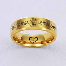 Load image into Gallery viewer, FAITH OVER FEAR 😍 DESIGNER RING ❤️ 70% OFF ⭐⭐⭐⭐⭐ REVIEWS
