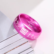 Load image into Gallery viewer, FAITH OVER FEAR or NOT TODAY SATAN 🤩 70% OFF 💖 PINK ARC RING ⭐⭐⭐⭐⭐ REVIEWS