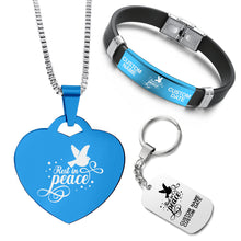 Load image into Gallery viewer, Rest In Peace ❤️ Customized Bundle! Necklace + Bracelet + Keychain ❤️
