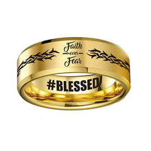 Load image into Gallery viewer, FOF #BLESSED ❤️ DESIGNER RING 🤩 70% OFF ⭐⭐⭐⭐⭐ REVIEWS
