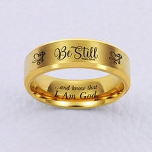 Load image into Gallery viewer, BE STILL RING 🥰 60% OFF 💖  FREE BRACELET W/PURCH ⭐️⭐️⭐️⭐️⭐️ REVIEWS
