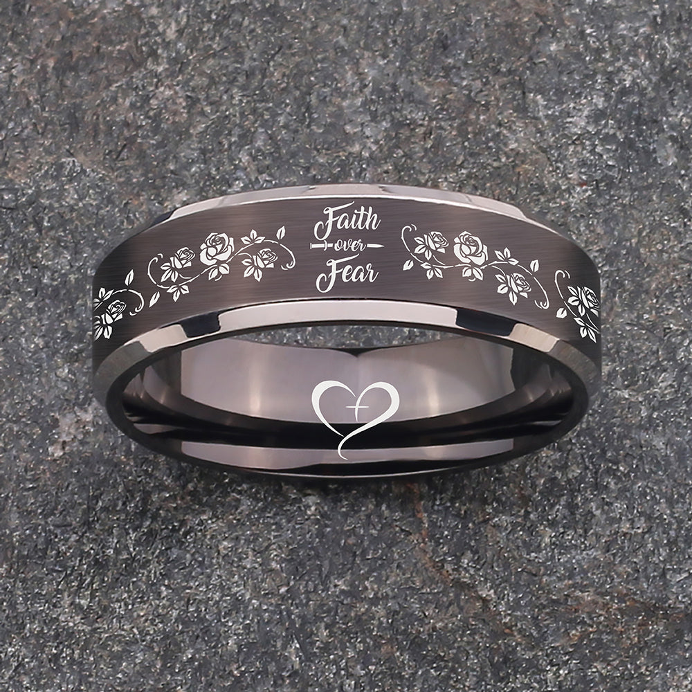 🔥 FAITH OVER FEAR RING - CLEARANCE ⚡️ LIMITED STOCK!!! 🔥