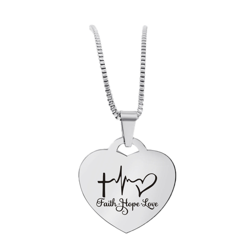 FAITH HOPE LOVE NECKLACE ❤️ 60% OFF 😍 REVIEWS – Kingdom