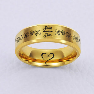 FAITH OVER FEAR 😍 DESIGNER RING ❤️ 70% OFF ⭐⭐⭐⭐⭐ REVIEWS
