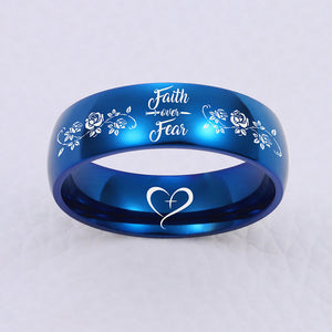 FAITH OVER FEAR 😍 DESIGNER RING ❤️ 70% OFF ⭐⭐⭐⭐⭐ REVIEWS