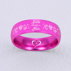 FAITH OVER FEAR 😍 DESIGNER RING ❤️ 70% OFF ⭐⭐⭐⭐⭐ REVIEWS